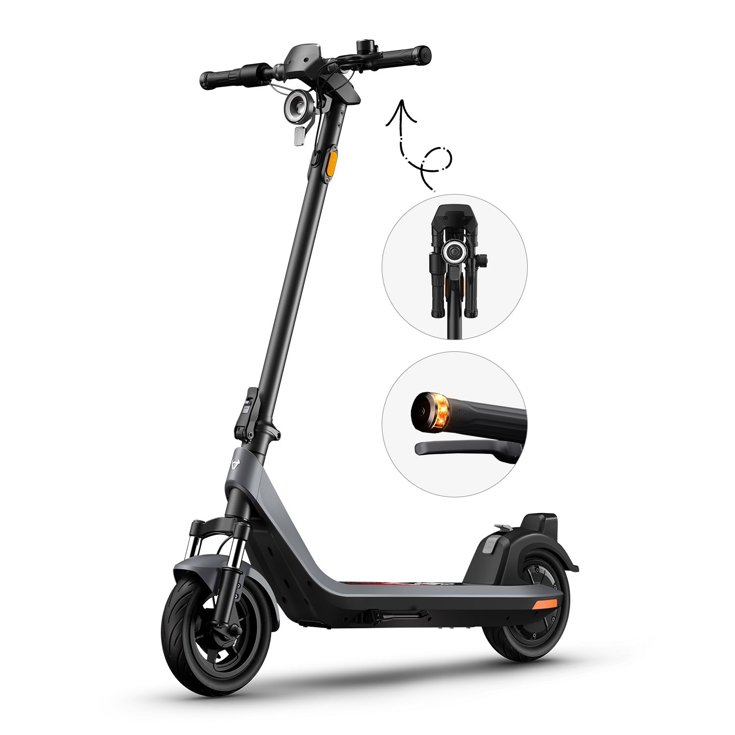 NIU KQi 200F Trottinette Électrique à Guidon Pliable avec Suspension | Autonomie 54km
